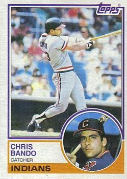 #227 Chris Bando - Cleveland Indians - 1983 Topps Baseball