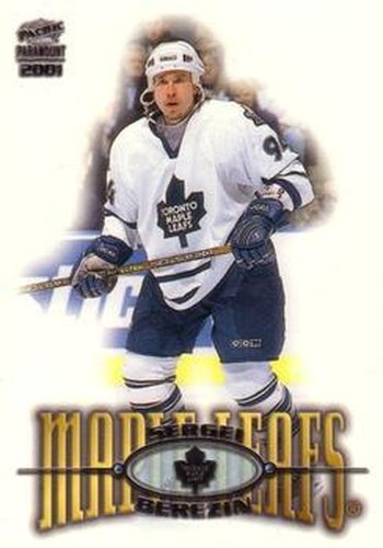 #227 Sergei Berezin - Toronto Maple Leafs - 2000-01 Pacific Paramount Hockey