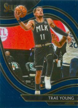 #227 Trae Young - Atlanta Hawks - 2020-21 Panini Select - Blue Basketball