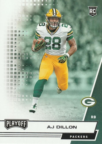 #227 AJ Dillon - Green Bay Packers - 2020 Panini Playoff Football