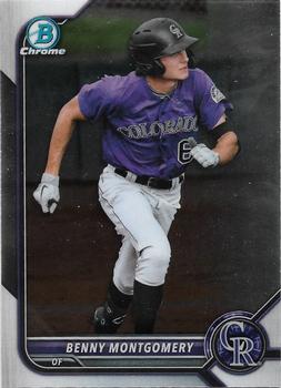 #BCP-227 Benny Montgomery - Colorado Rockies - 2022 Bowman - Chrome Prospects Baseball