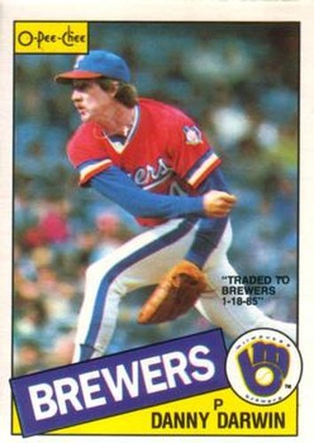 #227 Danny Darwin - Milwaukee Brewers - 1985 O-Pee-Chee Baseball