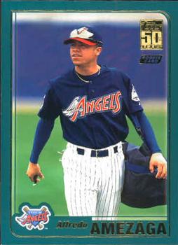#T227 Alfredo Amezaga - Anaheim Angels - 2001 Topps Traded & Rookies Baseball