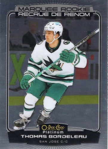 #227 Thomas Bordeleau - San Jose Sharks - 2022-23 O-Pee-Chee Platinum Hockey