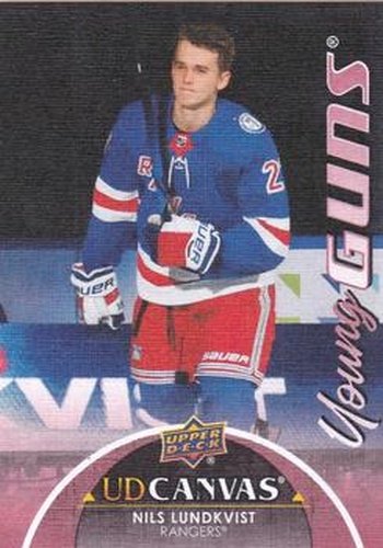 #C227 Nils Lundkvist - New York Rangers - 2021-22 Upper Deck - UD Canvas Hockey