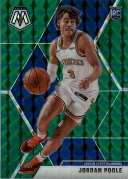 #228 Jordan Poole - Golden State Warriors - 2019-20 Panini Mosaic - Green Prizm Basketball