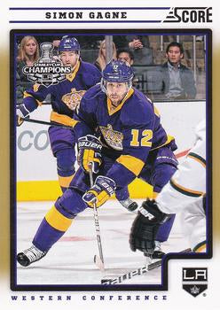 #228 Simon Gagne - Los Angeles Kings - 2012-13 Score - Gold Rush Hockey