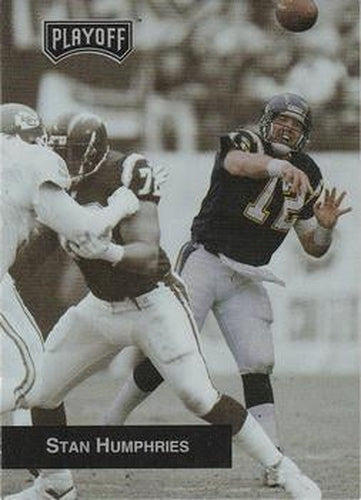 #228 Stan Humphries - San Diego Chargers - 1993 Playoff Football