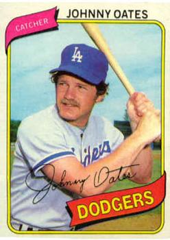 #228 Johnny Oates - Los Angeles Dodgers - 1980 Topps Baseball