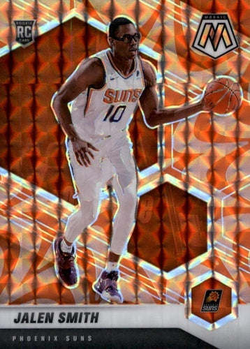 #228 Jalen Smith - Phoenix Suns - 2020-21 Panini Mosaic - Mosaic Reactive Orange Basketball
