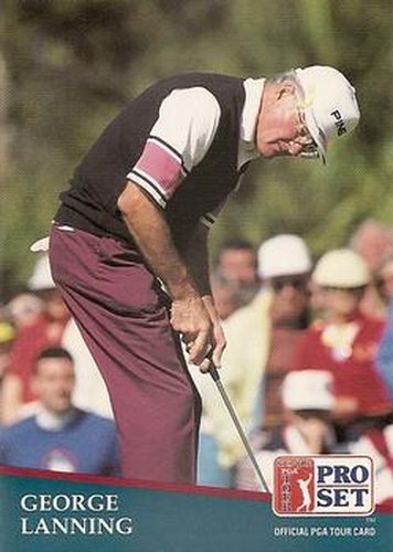 #228 George Lanning - 1991 Pro Set PGA Tour Golf