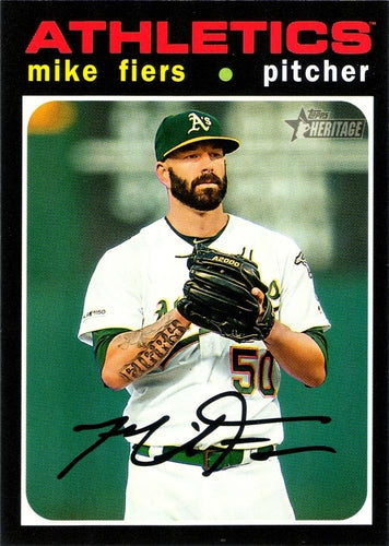 #228 Mike Fiers - Oakland Athletics - 2020 Topps Heritage Baseball
