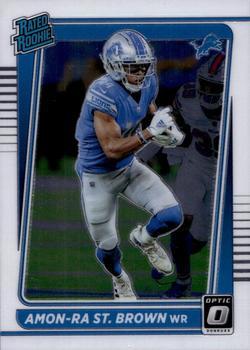 #228 Amon-Ra St. Brown - Detroit Lions - 2021 Donruss Optic Football