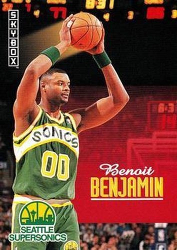 #228 Benoit Benjamin - Seattle SuperSonics - 1992-93 SkyBox Basketball