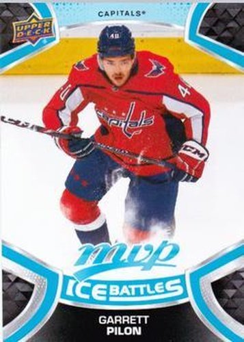 #228 Garrett Pilon - Washington Capitals - 2021-22 Upper Deck MVP - Ice Battles Hockey