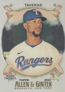 #228 Leody Taveras - Texas Rangers - 2021 Topps Allen & Ginter Chrome Baseball