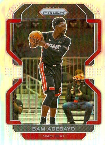#228 Bam Adebayo - Miami Heat - 2021-22 Panini Prizm - Silver Basketball