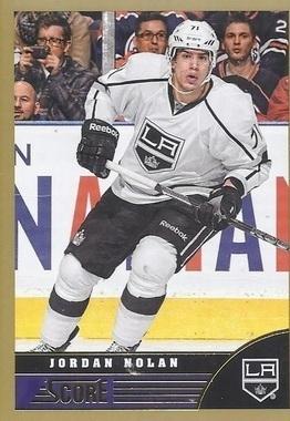 #228 Jordan Nolan - Los Angeles Kings - 2013-14 Score - Gold Hockey