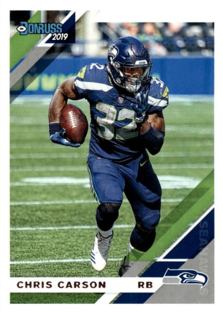 #228 Chris Carson - Seattle Seahawks - 2019 Donruss Football