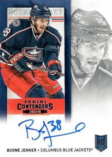 #228 Boone Jenner - Columbus Blue Jackets - 2013-14 Panini Contenders Hockey