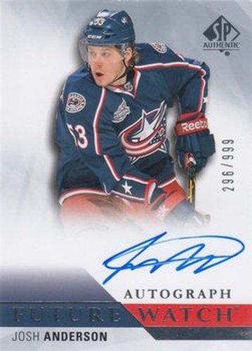 #228 Josh Anderson - Columbus Blue Jackets - 2015-16 SP Authentic Hockey