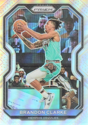 #228 Brandon Clarke - Memphis Grizzlies - 2020-21 Panini Prizm - Silver Prizms Basketball