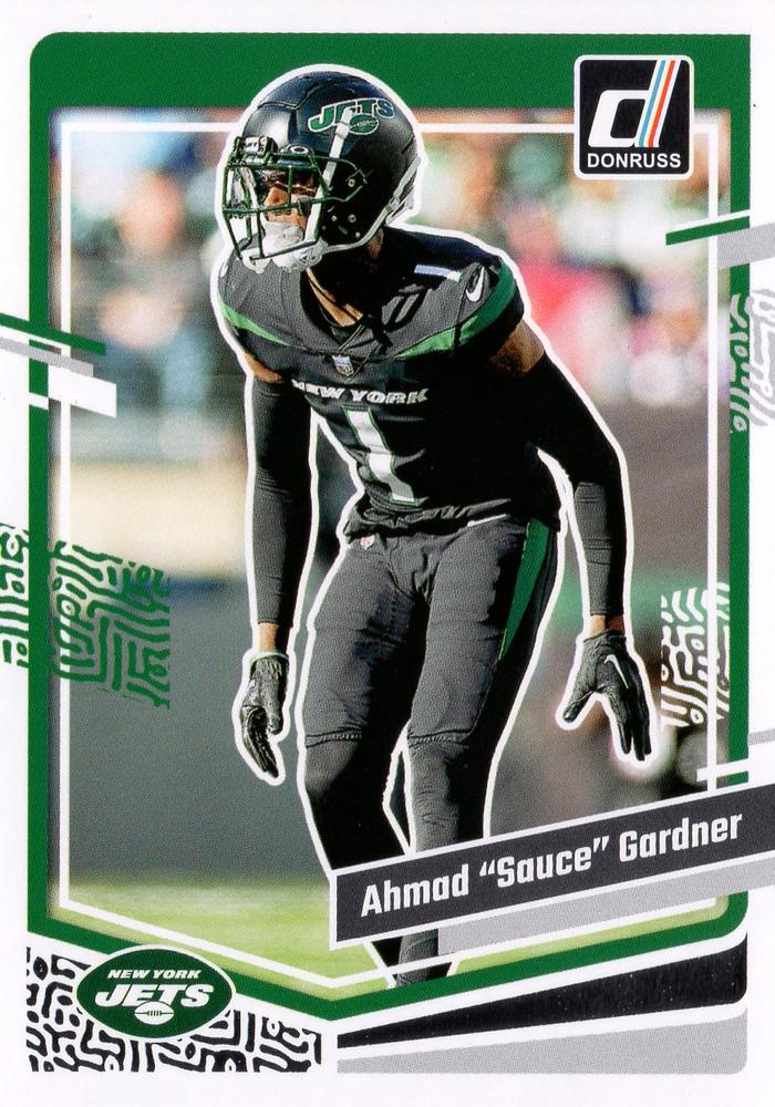 #228 Ahmad "Sauce" Gardner - New York Jets - 2023 Donruss Football