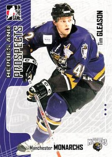 #228 Tim Gleason - Manchester Monarchs - 2005-06 In The Game Heroes and Prospects Hockey
