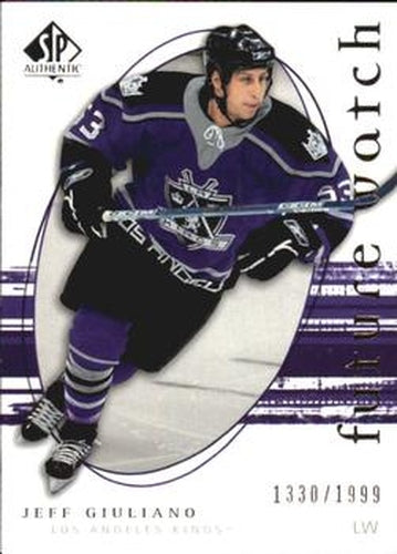 #228 Jeff Giuliano - Los Angeles Kings - 2005-06 SP Authentic Hockey