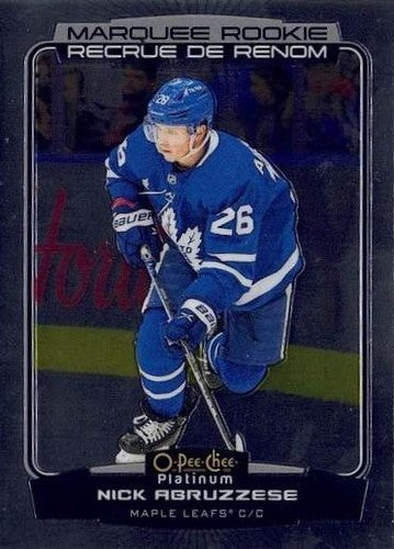 #229 Nick Abruzzese - Toronto Maple Leafs - 2022-23 O-Pee-Chee Platinum Hockey