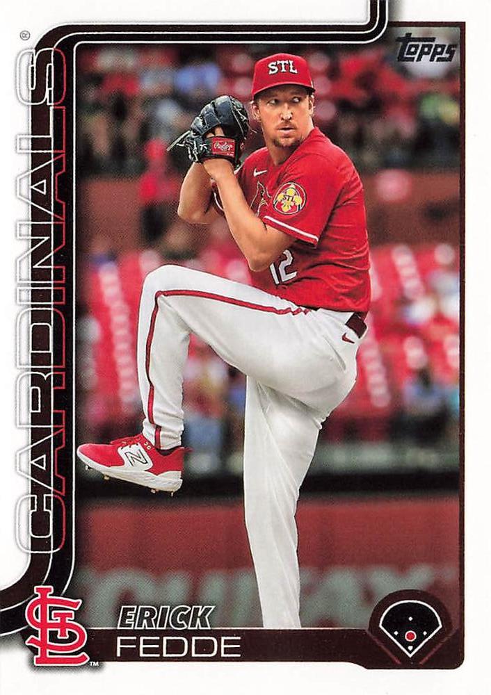 #229 Erick Fedde - St. Louis Cardinals - 2025 Topps Baseball