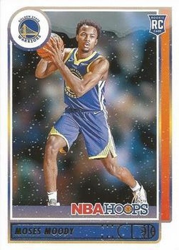 #229 Moses Moody - Golden State Warriors - 2021-22 Hoops Winter Basketball