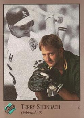 #229 Terry Steinbach - Oakland Athletics - 1992 Studio Baseball