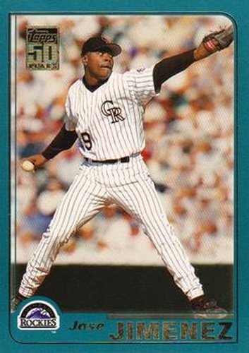#229 Jose Jimenez - Colorado Rockies - 2001 Topps Baseball