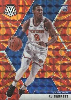 #229 RJ Barrett - New York Knicks - 2019-20 Panini Mosaic - Reactive Orange Basketball