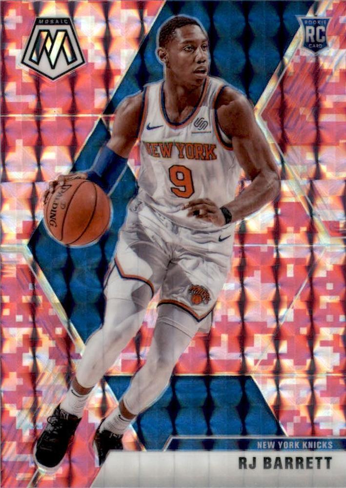 #229 RJ Barrett - New York Knicks - 2019-20 Panini Mosaic - Camo Pink Basketball