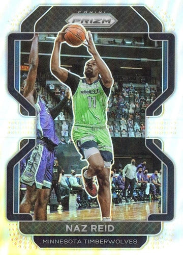#229 Naz Reid - Minnesota Timberwolves - 2021-22 Panini Prizm - Silver Basketball