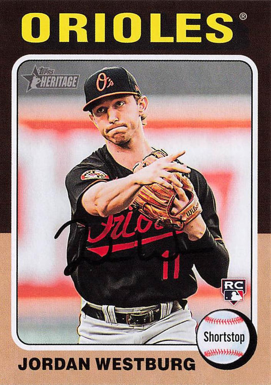 #229 Jordan Westburg - Baltimore Orioles - 2024 Topps Heritage Baseball