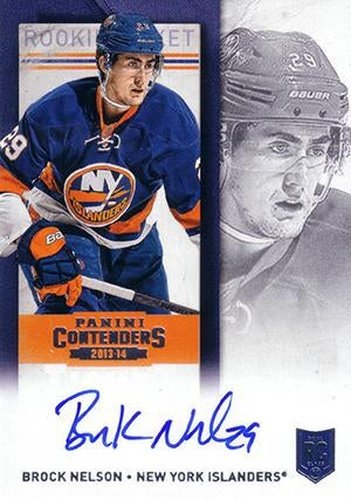 #229a Brock Nelson - New York Islanders - 2013-14 Panini Contenders Hockey