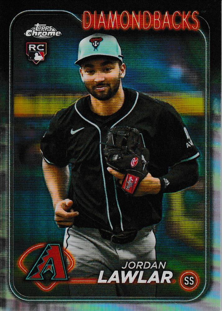 #229b Jordan Lawlar - Arizona Diamondbacks - 2024 Topps Chrome Baseball