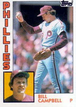 #22T Bill Campbell - Philadelphia Phillies - 1984 Topps Traded Baseball