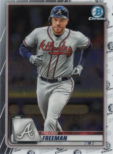 #22 Freddie Freeman - Atlanta Braves - 2020 Bowman Chrome Baseball