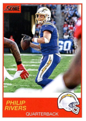 #22 Philip Rivers - Los Angeles Chargers - 2019 Score Football