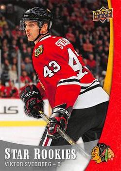 #22 Viktor Svedberg - Chicago Blackhawks - 2015-16 Upper Deck Star Rookies Hockey