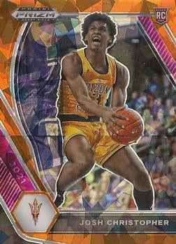 #22 Josh Christopher - Arizona State Sun Devils - 2021 Panini Prizm Draft Picks - Orange Ice Basketball
