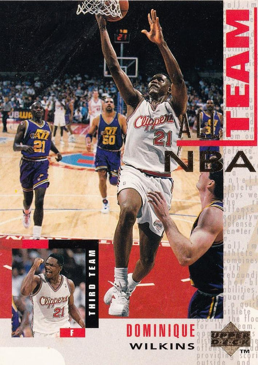 #22 Dominique Wilkins - Los Angeles Clippers - 1994-95 Upper Deck Basketball