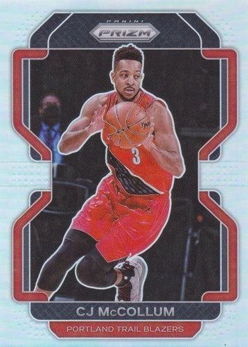 #22 CJ McCollum - Portland Trail Blazers - 2021-22 Panini Prizm - Silver Basketball