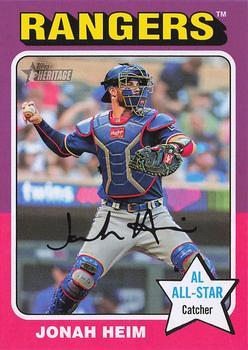#22 Jonah Heim - Texas Rangers - 2024 Topps Heritage Baseball