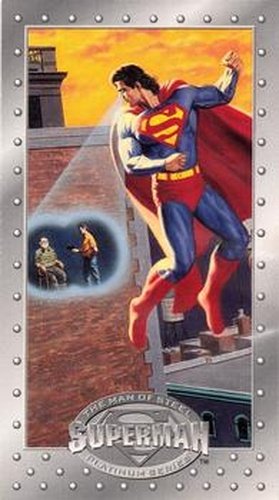 #22 Vision! - 1994 SkyBox Superman Man of Steel Platinum Series