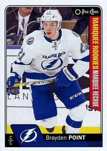 #682 Brayden Point - Tampa Bay Lightning - 2016-17 O-Pee-Chee Update Hockey